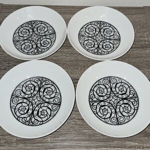 Noritake Younger Image Japan Esperanza 6924 Porcelain Fruit Bowl Lot of 4